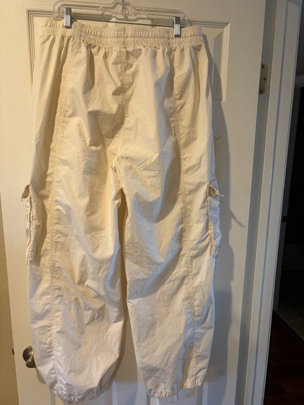 Aerie XL Oversized Womens Ivory Drawstring High Waisted Go For It Baggy Pull On - Picture 4 of 8